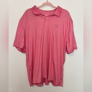 Tommy Bahama Men's Pink Polo Shirt size XXL